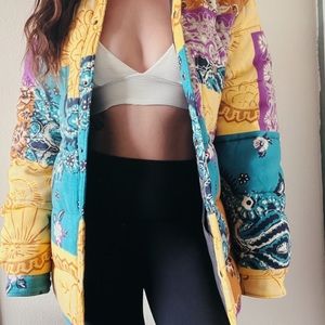Oversized Paisley Coat